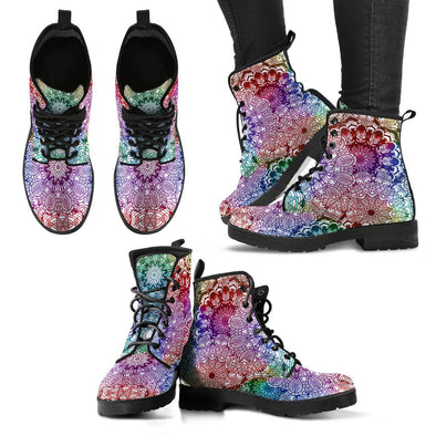 HandCrafted Colorful Mandala Boots - Crystallized Collective