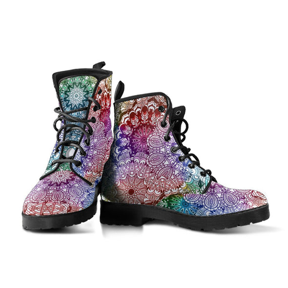 HandCrafted Colorful Mandala Boots - Crystallized Collective