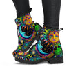 HandCrafted Colorful Ornate Sun and Moon Boots - Crystallized Collective