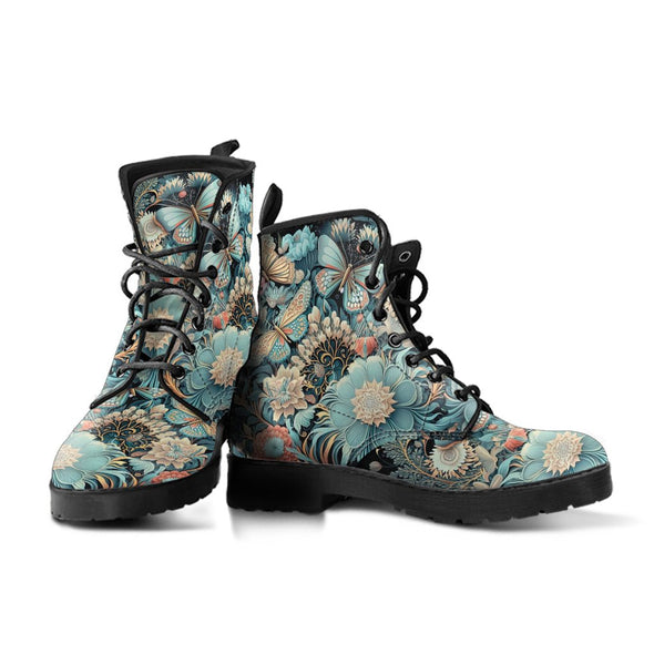 HandCrafted Cottagecore Butterfly and Flowers Boots - Crystallized Collective