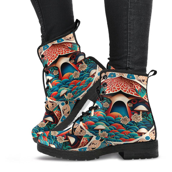 HandCrafted Cottagecore Mushroom Boots - Crystallized Collective