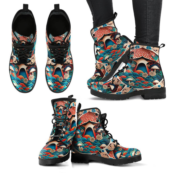 HandCrafted Cottagecore Mushroom Boots - Crystallized Collective