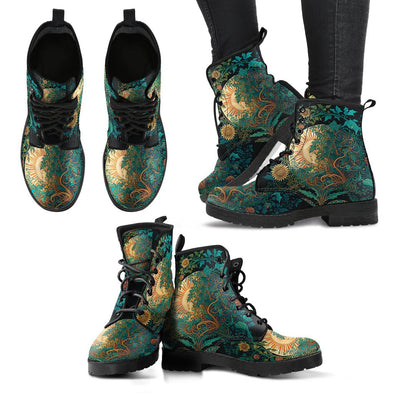 HandCrafted Cottagecore Sun and Moon Boots - Crystallized Collective