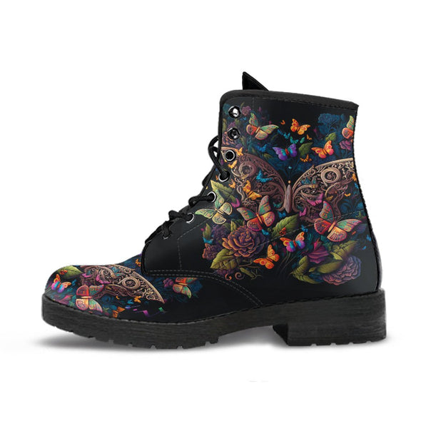 HandCrafted Dark Academia Butterflies Boots - Crystallized Collective
