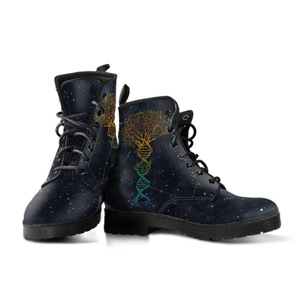 HandCrafted DNA Tree of Life Boots - Crystallized Collective