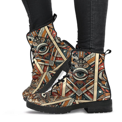 HandCrafted Egyptian Art Boots - Crystallized Collective