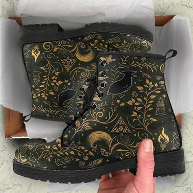 HandCrafted Enchanted Witchy Boots - Crystallized Collective