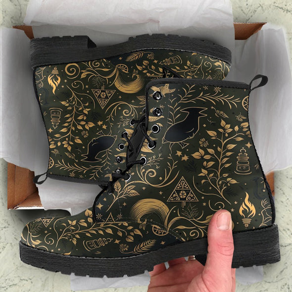 HandCrafted Enchanted Witchy Boots - Crystallized Collective