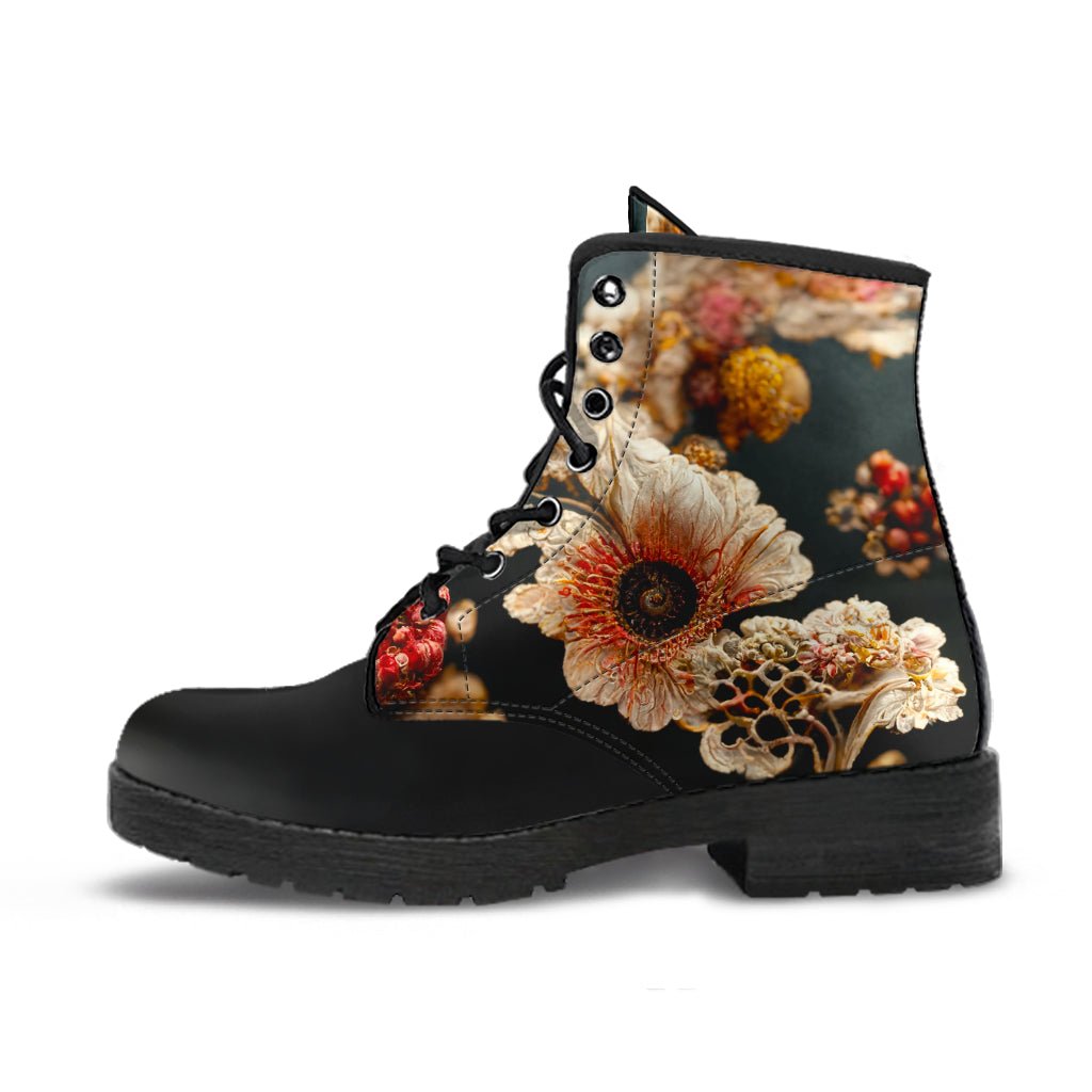 HandCrafted Floral Art Boots – Crystallized