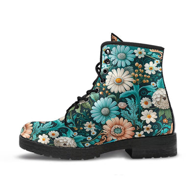 HandCrafted Floral Art Cottagecore Boots - Crystallized Collective