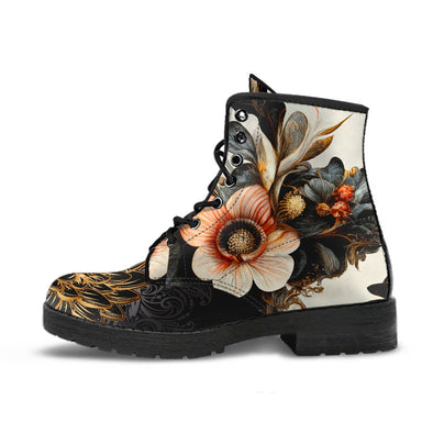 HandCrafted Floral Lotus Mandala Boots - Crystallized Collective