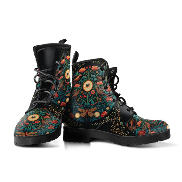 HandCrafted Forest Dragonflies Boots - Crystallized Collective