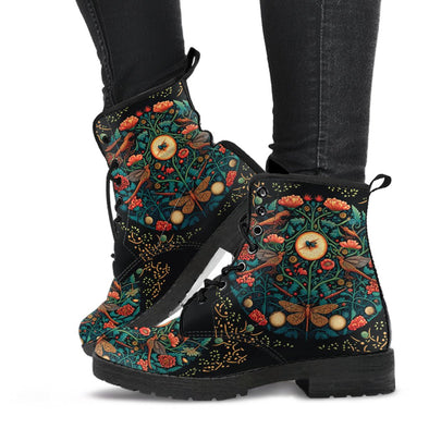 HandCrafted Forest Dragonflies Boots - Crystallized Collective