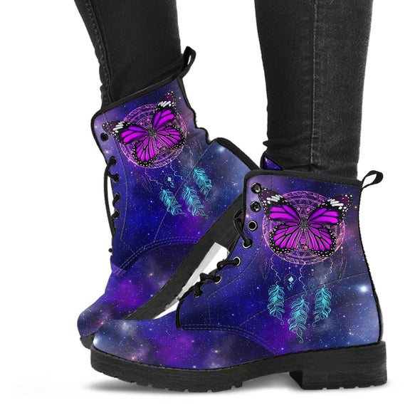 HandCrafted Galaxy Butterfly Dreamcatcher Boots - Crystallized Collective