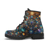HandCrafted Galaxy Fractal Tree of Life Boots - Crystallized Collective