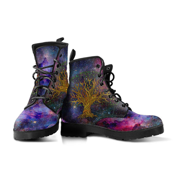 HandCrafted Galaxy Tree of Life Boots - Crystallized Collective