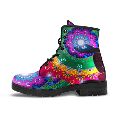 HandCrafted Glowing Chakra Boots - Crystallized Collective