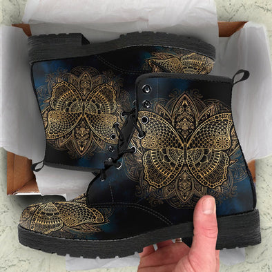HandCrafted Gold Butterfly Boots - Crystallized Collective