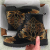 HandCrafted Gold Lotus Boots - Crystallized Collective