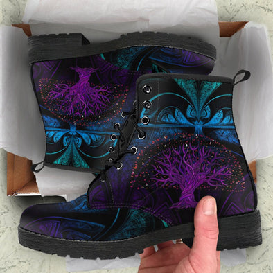 HandCrafted Gradient Boho Tree of Life Boots - Crystallized Collective