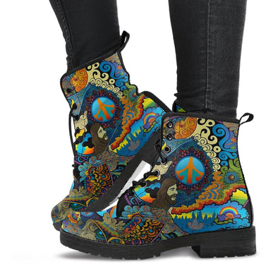 HandCrafted Hippie Art Boots - Crystallized Collective