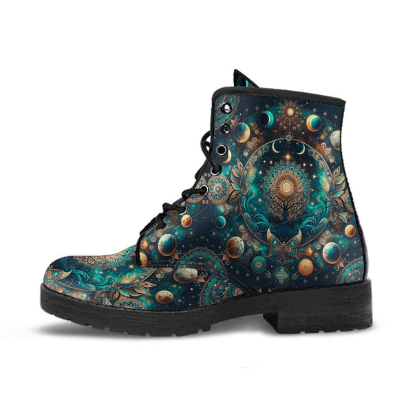 HandCrafted Integrated Sun and Moon Boots - Crystallized Collective