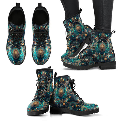 HandCrafted Integrated Sun and Moon Boots - Crystallized Collective