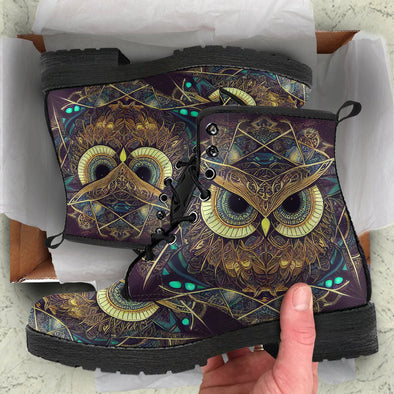 HandCrafted Intuition Owl Boots - Crystallized Collective