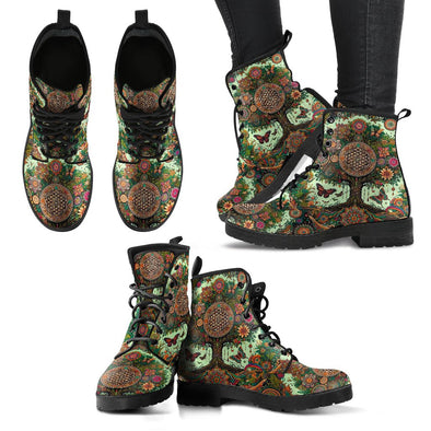 HandCrafted Magical Wonderland Tree of Life Boots - Crystallized Collective