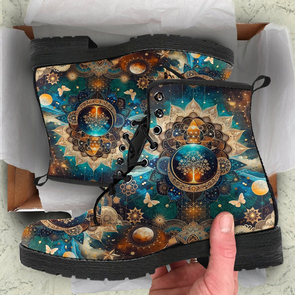 HandCrafted Magnificent Tree of Life Boots - Crystallized Collective