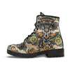 HandCrafted Mandala Elephant Beige Boots - Crystallized Collective
