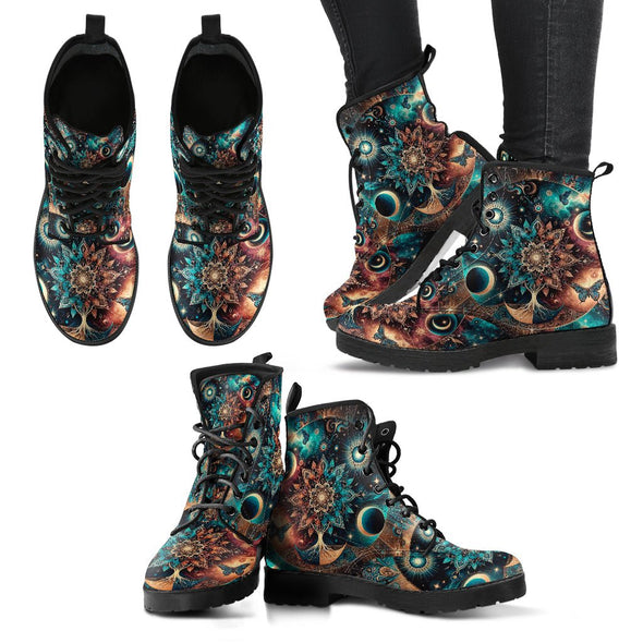 HandCrafted Mandala Tree of LIfe Boots - Crystallized Collective