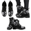 HandCrafted Men's Grey Flower Boots - Crystallized Collective