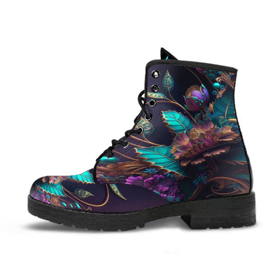 HandCrafted Ornate Floral Boots - Crystallized Collective