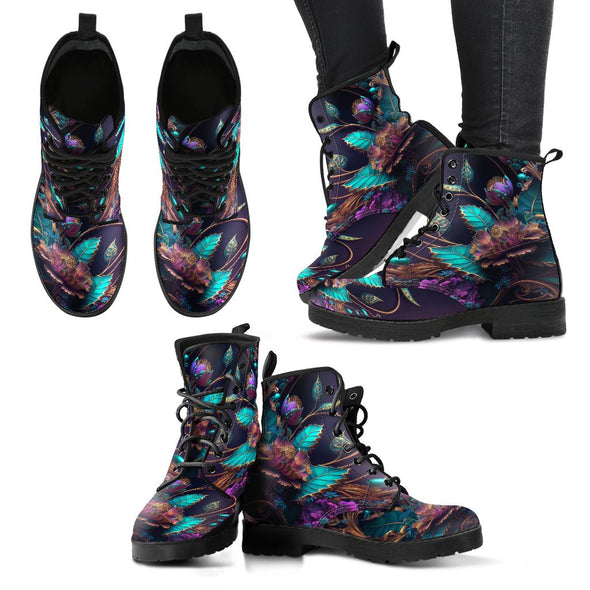 HandCrafted Ornate Floral Boots - Crystallized Collective