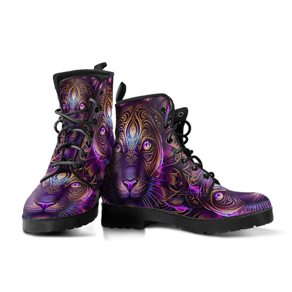 HandCrafted Ornate Lion Boots - Crystallized Collective