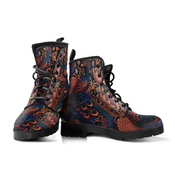 HandCrafted Ornate Peacock Boots - Crystallized Collective