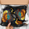 HandCrafted Ornate Sun and Moon Chunky Boots - Crystallized Collective