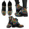 HandCrafted Ornate Sun and Moon Mandala Boots - Crystallized Collective