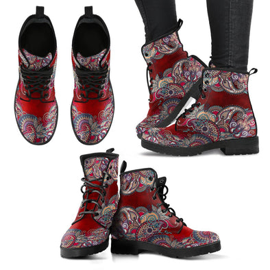 HandCrafted Paisley Mandala 2 Boots - Crystallized Collective