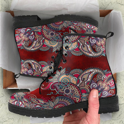 HandCrafted Paisley Mandala 2 Boots - Crystallized Collective