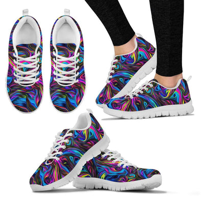 HandCrafted Psychedelic Art Sneakers - Crystallized Collective