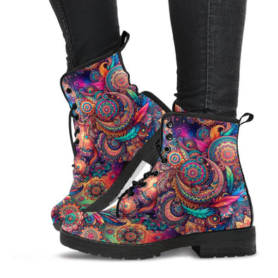 HandCrafted Psychedelic Boho Life Boots - Crystallized Collective