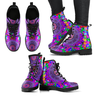 HandCrafted Psychedelic Chakra Boots - Crystallized Collective