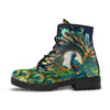 HandCrafted Psychedelic Peacock Boots - Crystallized Collective