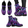 HandCrafted Psychedelic Purple Butterfly Boots - Crystallized Collective
