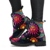 HandCrafted Psychedelic Sun and Moon Boots - Crystallized Collective
