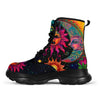 HandCrafted Psychedelic Sun and Moon Chunky Boots - Crystallized Collective