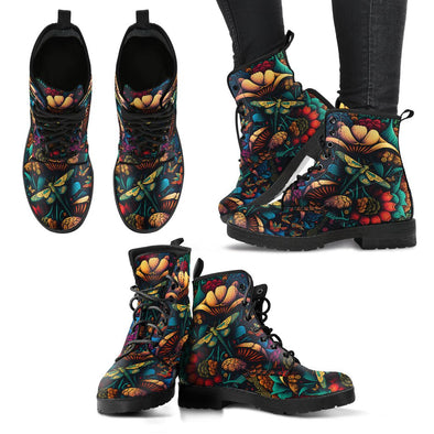 HandCrafted Psychedelic Wonderland Boots - Crystallized Collective
