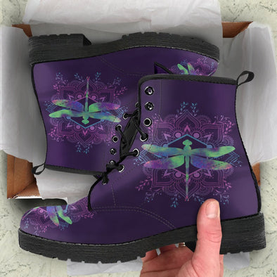 HandCrafted Purple Dragonfly Boots - Crystallized Collective